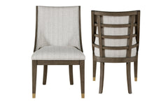 Griffin Beige/Brown Arm Chair (Set of 2) - Ornate Home