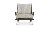 Griffin Beige Stripe Accent Chair - Ornate Home
