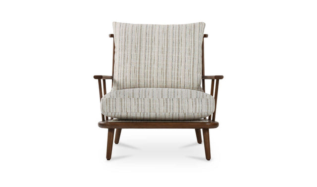 Griffin Beige Stripe Accent Chair - Ornate Home