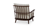 Griffin Beige Stripe Accent Chair - Ornate Home