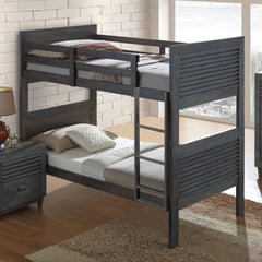 Griffin Charcoal Brown Twin 4 Piece Bedroom Set - Ornate Home