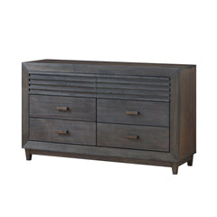 Griffin Charcoal Brown Twin 4 Piece Bedroom Set - Ornate Home