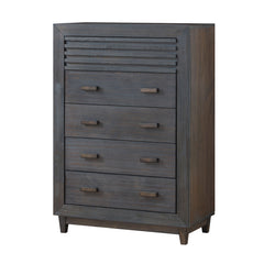 Griffin Charcoal Brown Twin 4 Piece Bedroom Set - Ornate Home
