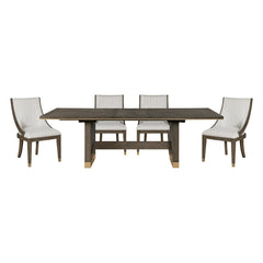 Griffin Gray 5pc Dining Set - Ornate Home