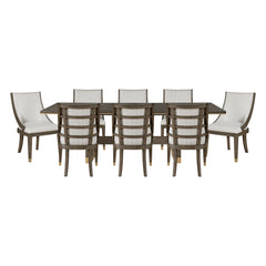 Griffin Gray 9pc Dining Set - Ornate Home