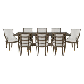 Griffin Gray 9pc Dining Set - Ornate Home