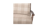 Griffin Light Brown Check Accent Chair - Ornate Home