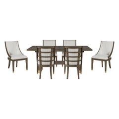 Griffin Silver 7pc Dining Set - Ornate Home