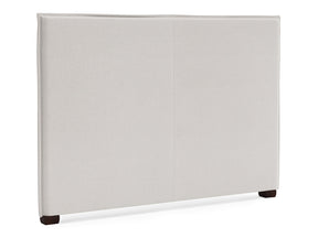 Griffin White/Cream Fabric Headboard King - Ornate Home