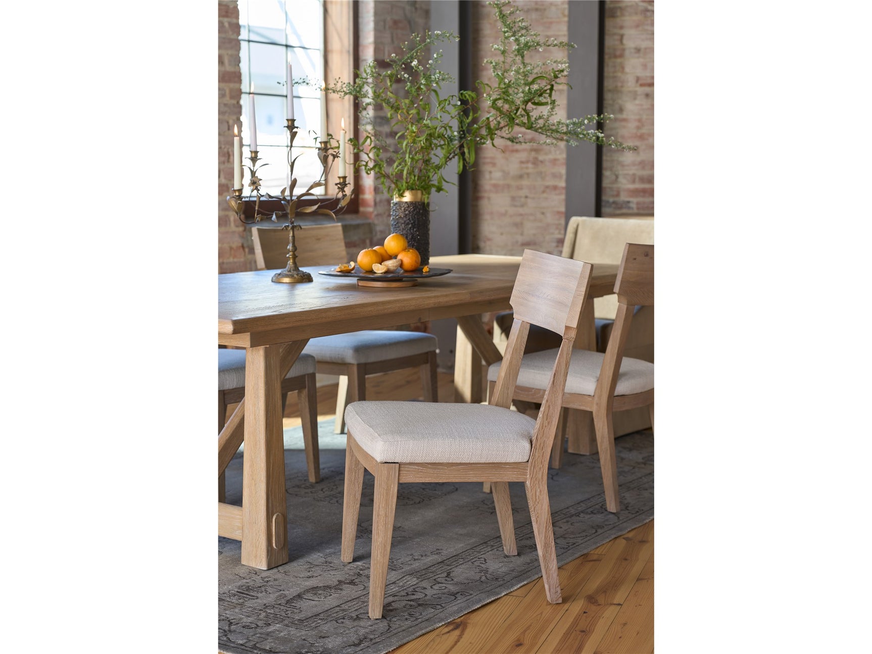 Griffith Park Canyon Wood Back Side Chair (Set of 2) - Ornate Home