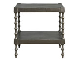 Griffith Park Graphite Brass Side Table - Ornate Home