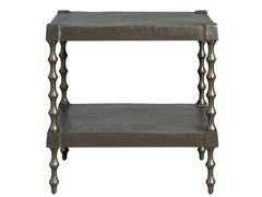Griffith Park Graphite Brass Side Table - Ornate Home