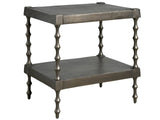 Griffith Park Graphite Brass Side Table - Ornate Home