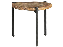 Griffith Park Natural Stone/Aged Bronze Small Bunching Table - Ornate Home