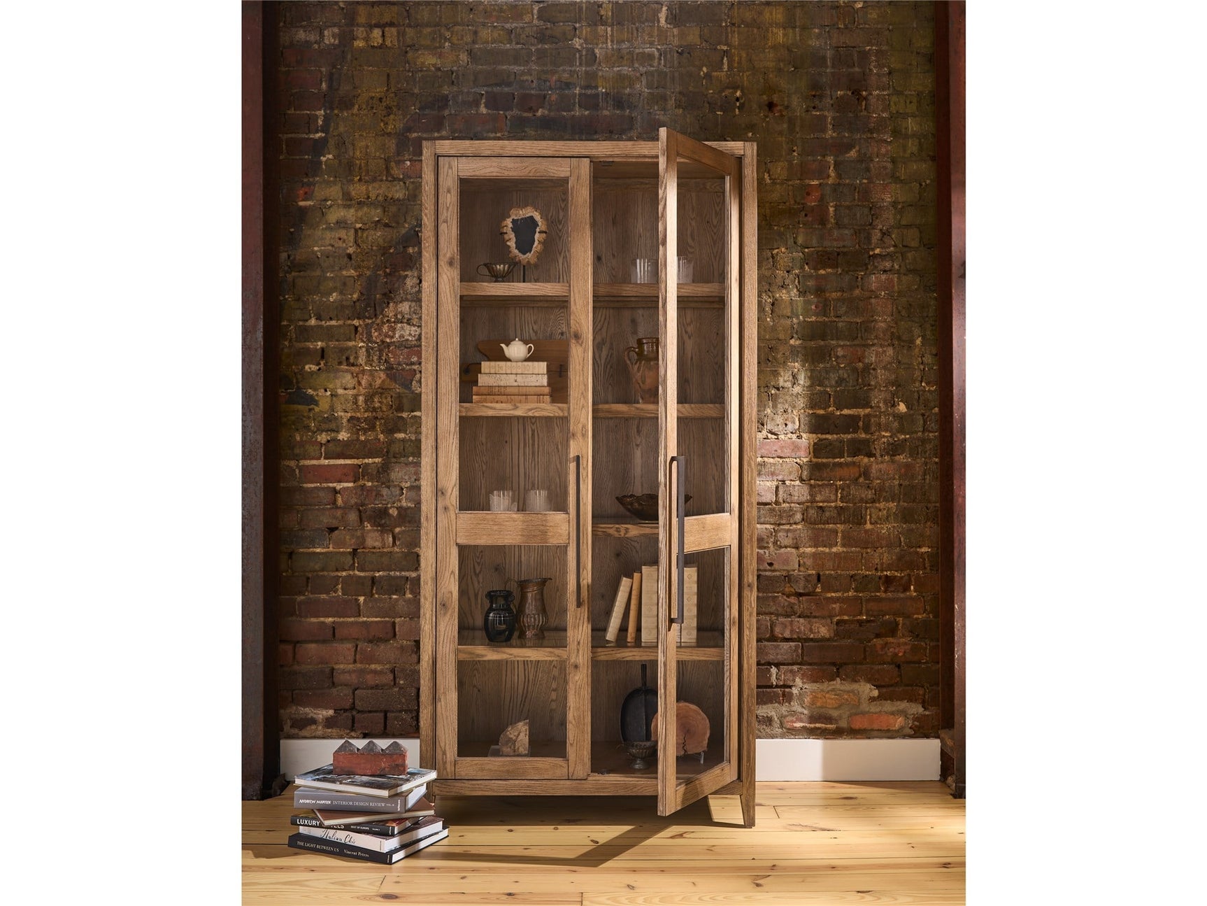 Griffith Park Sienna Display Cabinet - Ornate Home