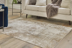 Grifflain Tan/Brown/Gray 5' x 7' Rug - Ornate Home