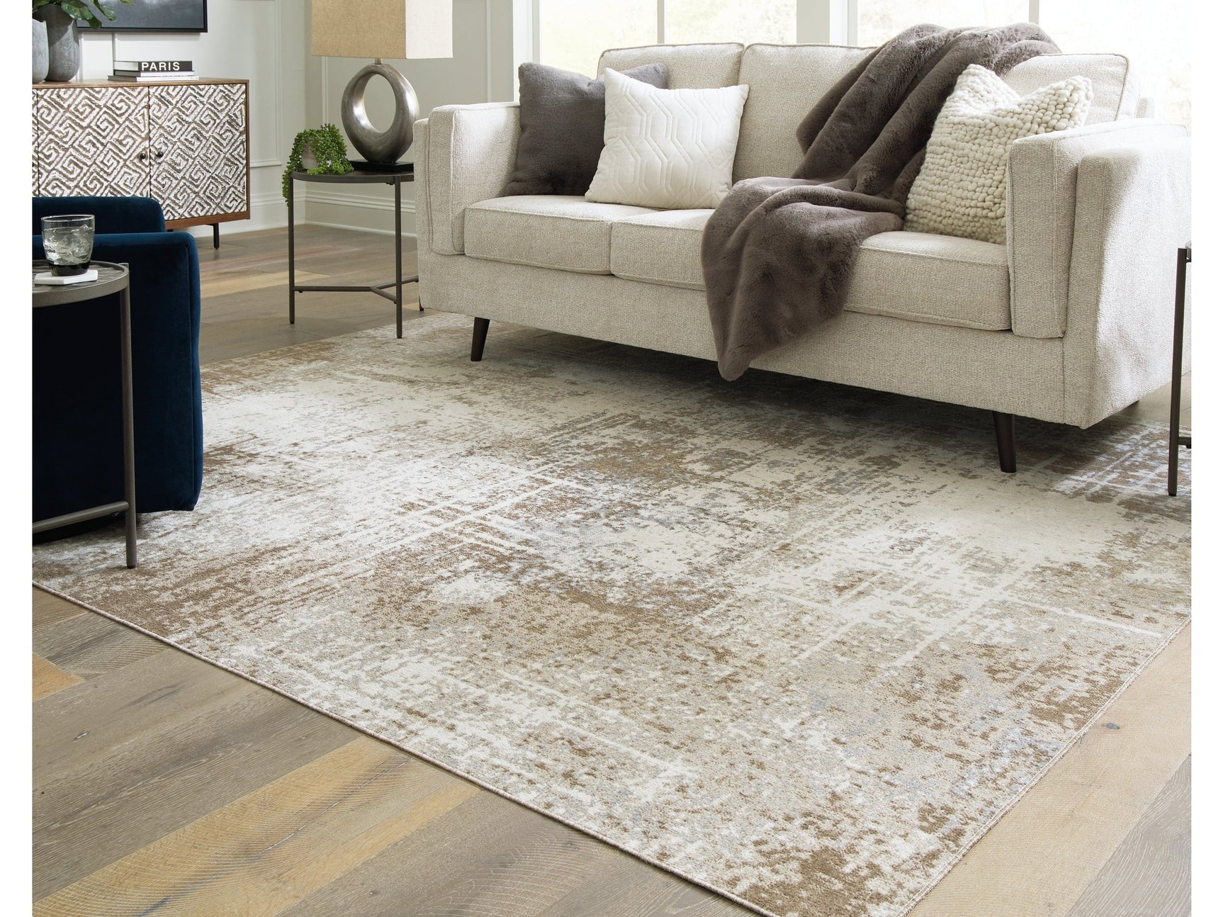 Grifflain Tan/Brown/Gray 8 x 10 Rug (Online Special Price) - Ornate Home