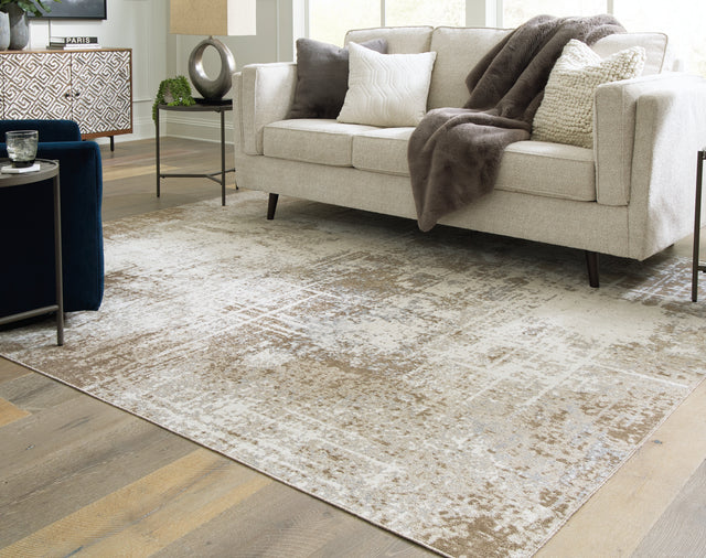 Grifflain Tan/Brown/Gray 8' x 10' Rug - Ornate Home