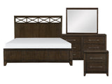 Griggs Dark Brown 4-piece Queen Bedroom Set - Ornate Home