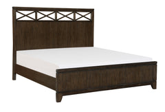 Griggs Dark Brown 5-Piece Queen Bedroom Set - Ornate Home
