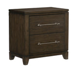 Griggs Dark Brown 5-Piece Queen Bedroom Set - Ornate Home