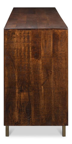 Griglia Brown Four Door Sideboard - Ornate Home