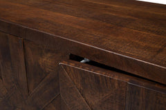 Griglia Brown Four Door Sideboard - Ornate Home