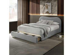 Grimsby Light Gray Queen Bed - Ornate Home