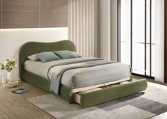 Grimsby Olive Green E.King Bed - Ornate Home