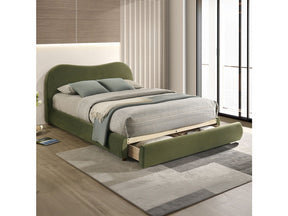 Grimsby Olive Green Queen Bed - Ornate Home