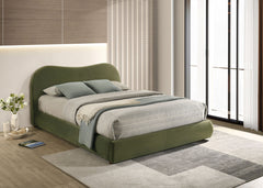 Grimsby Olive Green Queen Bed - Ornate Home