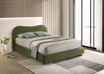 Grimsby Olive Green Queen Bed - Ornate Home