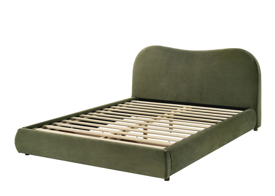 Grimsby Olive Green Queen Bed - Ornate Home