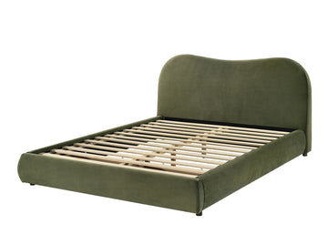 Grimsby Olive Green Queen Bed - Ornate Home
