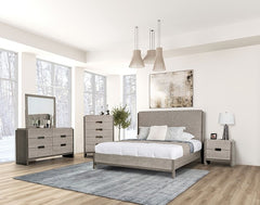 Grimsby Stone Gray Eastern King Bed - Ornate Home