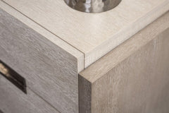 Grimsby Stone Gray Nightstand - Ornate Home