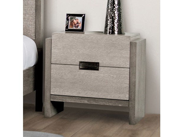 Grimsby Stone Gray Nightstand - Ornate Home