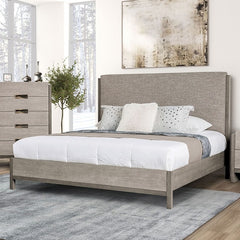 Grimsby Stone Gray Queen 4 Piece Bedroom Set - Ornate Home