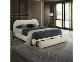 Grimsby White E.King Bed - Ornate Home