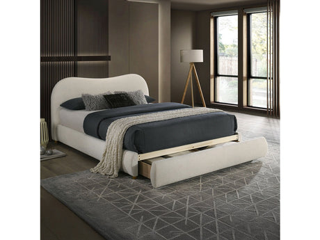 Grimsby White E.King Bed - Ornate Home