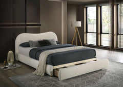 Grimsby White E.King Bed - Ornate Home