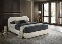 Grimsby White E.King Bed - Ornate Home