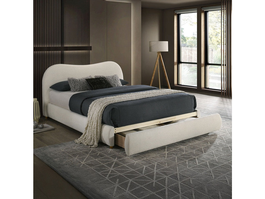 Grimsby White Queen Bed - Ornate Home