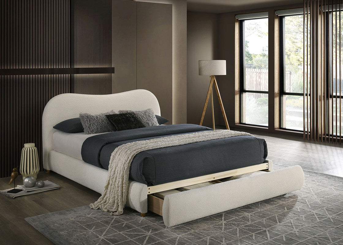 Grimsby White Queen Bed - Ornate Home