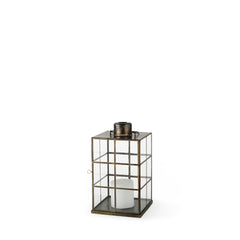 Grimwig Gold Small Lantern with Sheet Base Without Bevel - Ornate Home