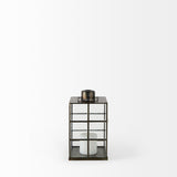 Grimwig Gold Small Lantern with Sheet Base Without Bevel - Ornate Home