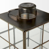 Grimwig Gold Small Lantern with Sheet Base Without Bevel - Ornate Home