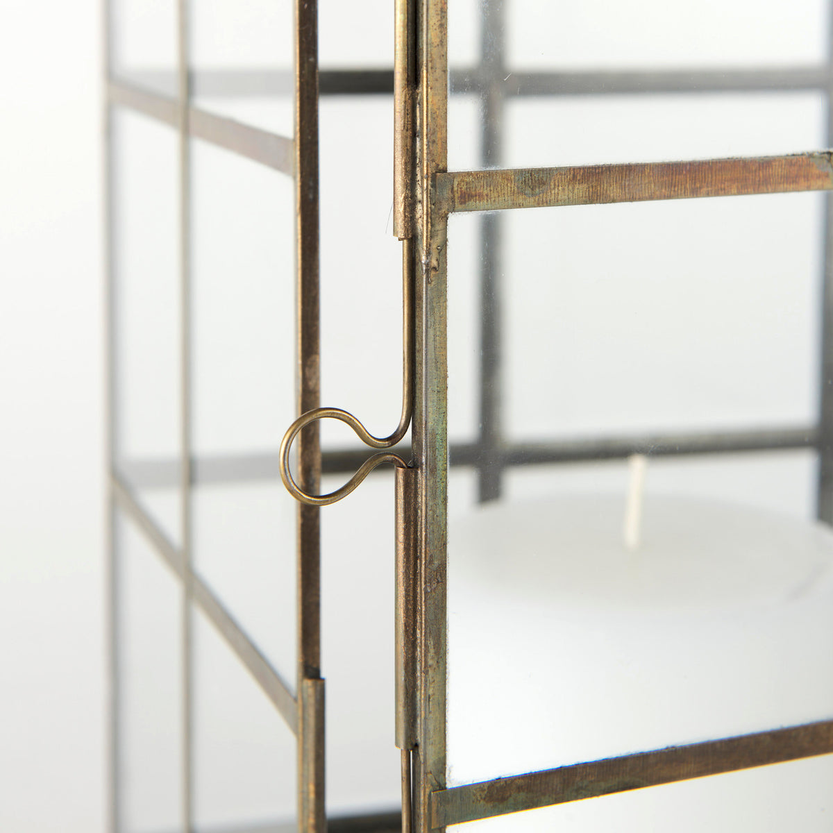 Grimwig Gold Small Lantern with Sheet Base Without Bevel - Ornate Home