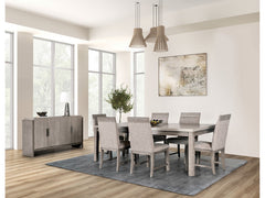Gristalt Gray/Stone Gray 9 Piece Dining Set - Ornate Home