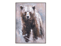 Grizzly Brown Canvas - Ornate Home